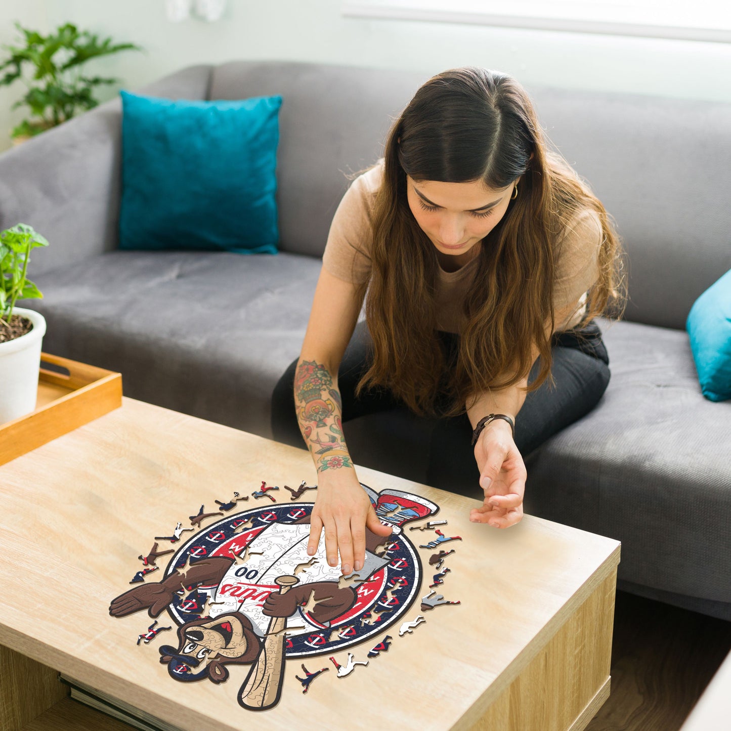 Minnesota Twins™ Mascot - Holzpuzzle