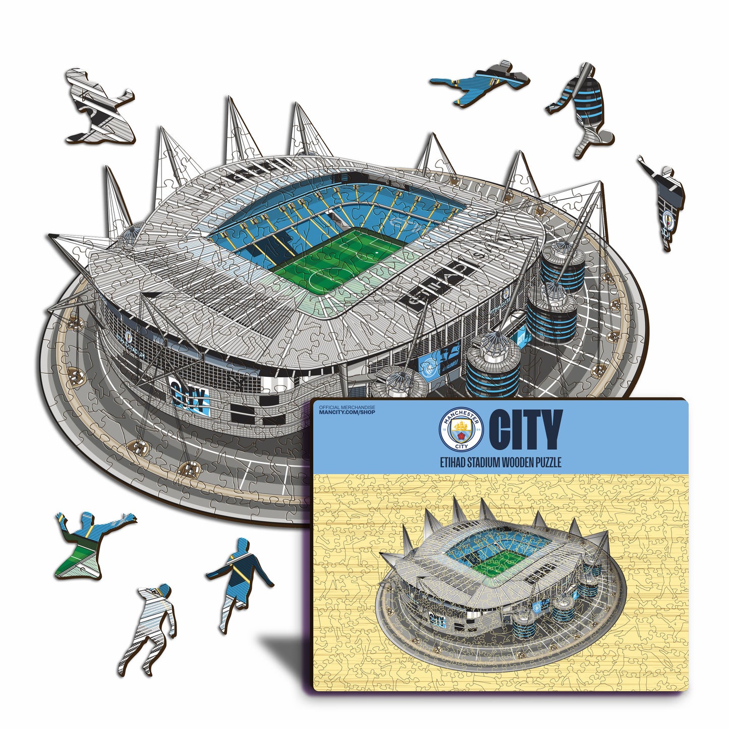 Man City FC® Etihad Stadium - Holzpuzzle
