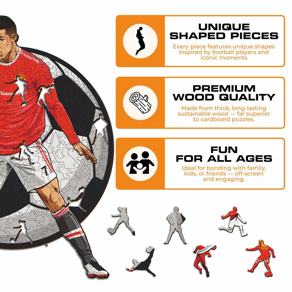 Cristiano Ronaldo Holzpuzzle