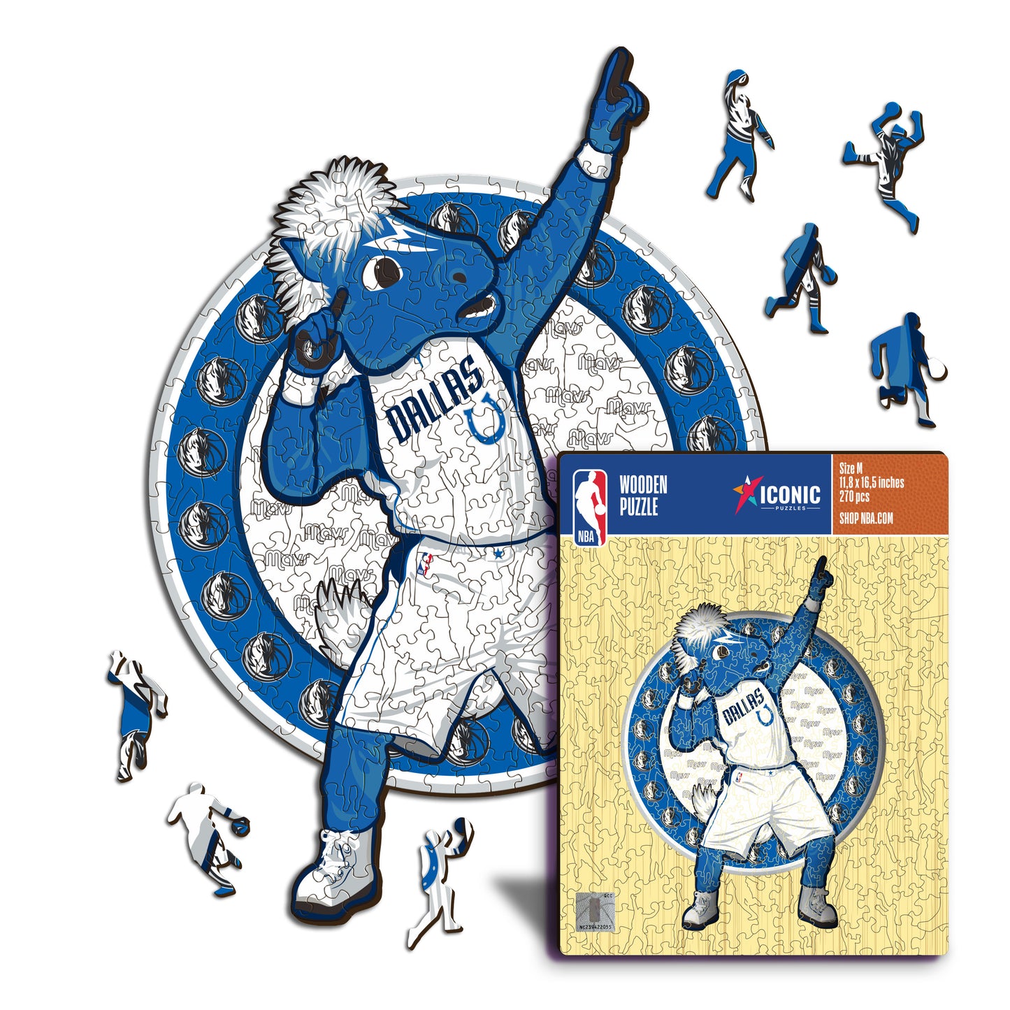 Dallas Mavericks™ Maskottchen - Holzpuzzle