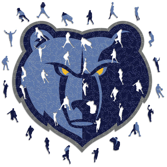 Memphis Grizzlies™ Logo - Holzpuzzle
