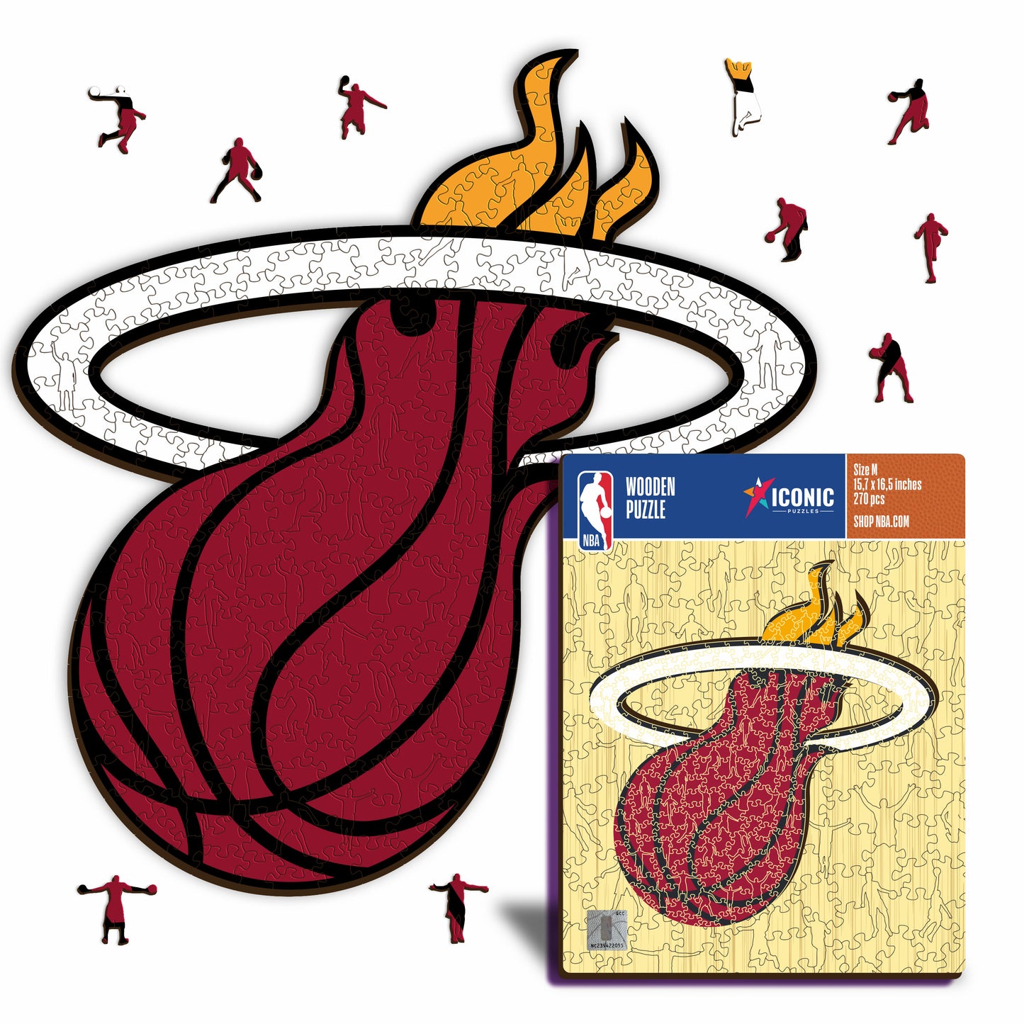 Miami Heat™ Logo - Holzpuzzle