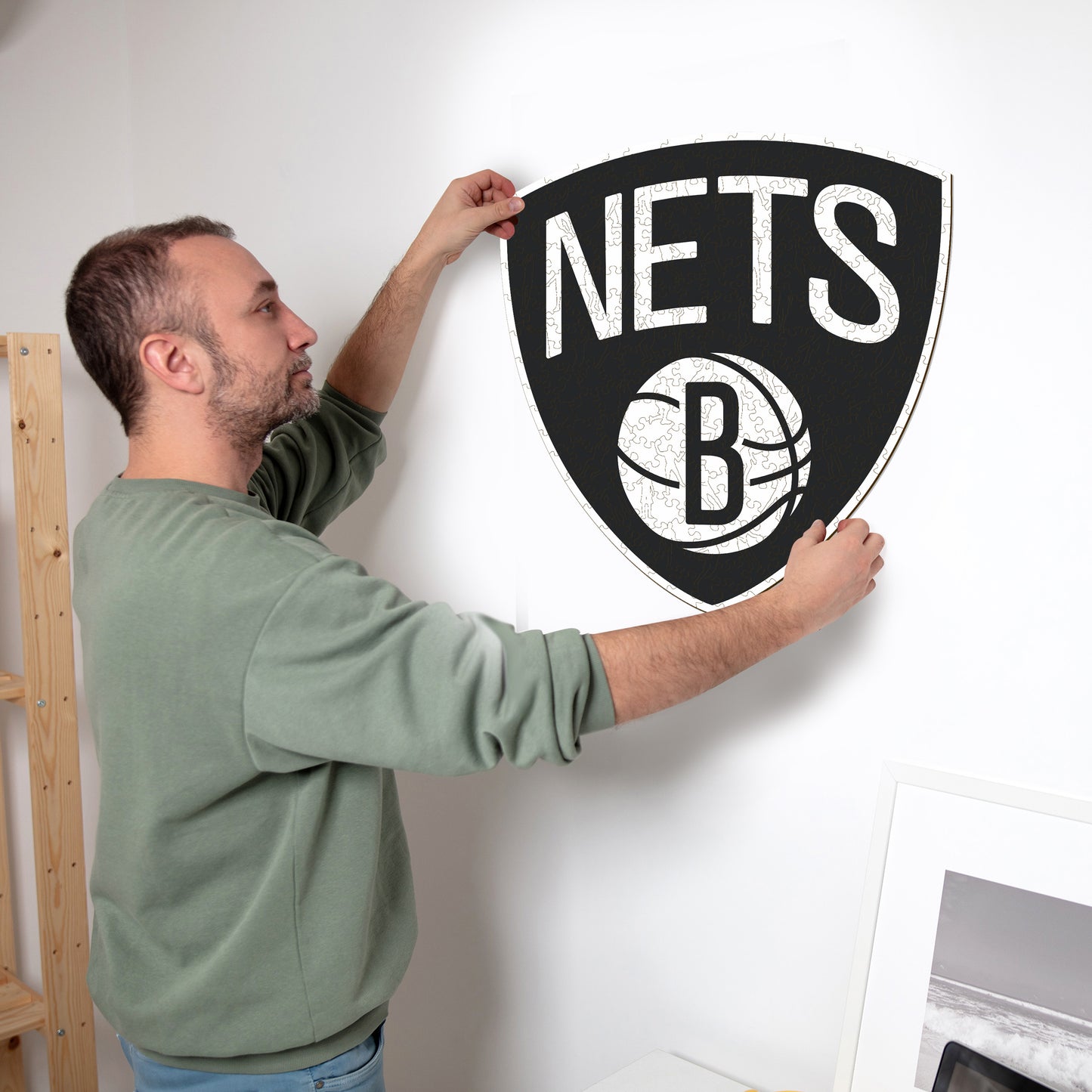 Brooklyn Nets™ Logo - Holzpuzzle