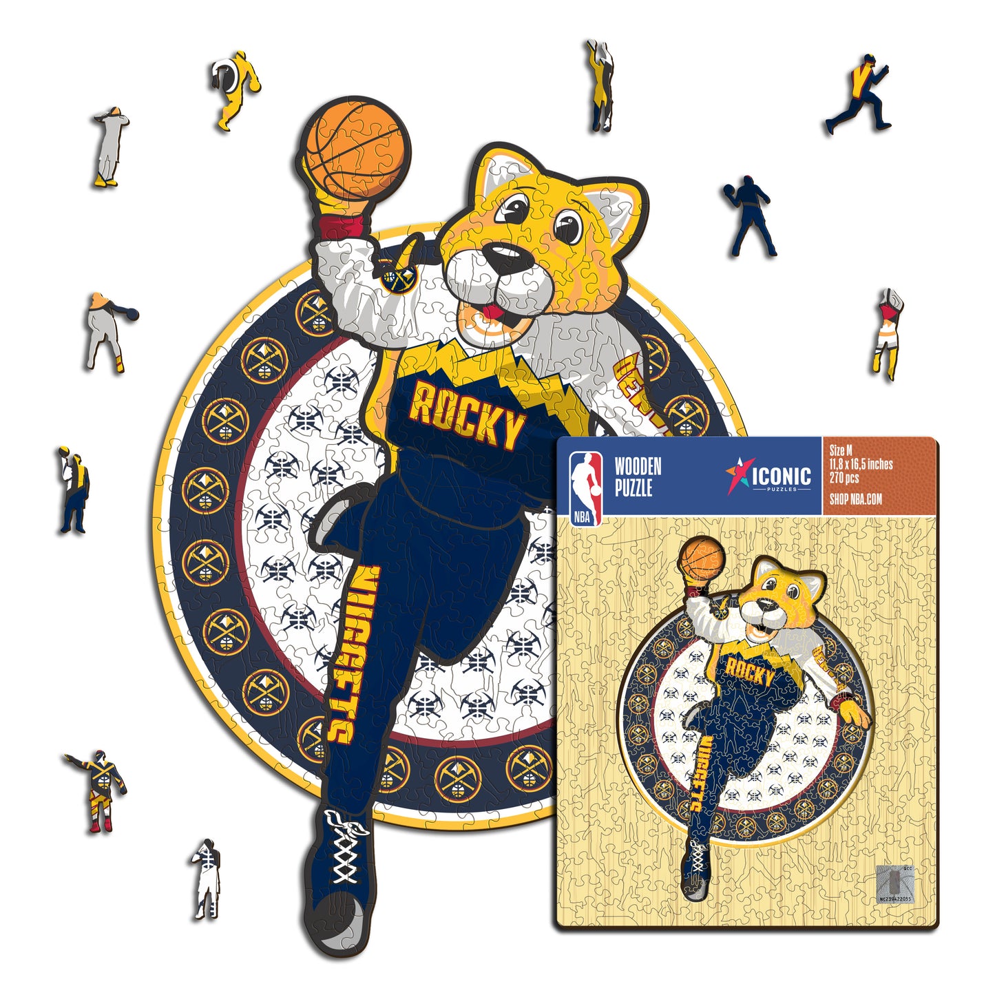 Denver Nuggets™ Maskottchen - Holzpuzzle