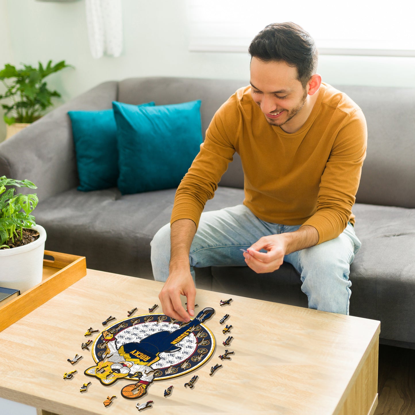 Denver Nuggets™ Maskottchen - Holzpuzzle