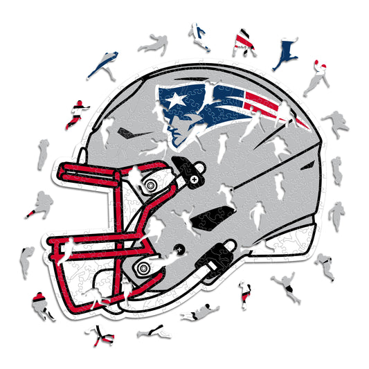 New England Patriots™ Helm - Holzpuzzle
