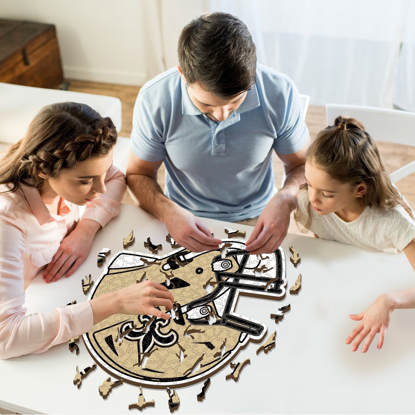 New Orleans Saints™ Helm - Holzpuzzle