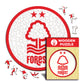 Nottingham Forest FC® Logo - Holzpuzzle