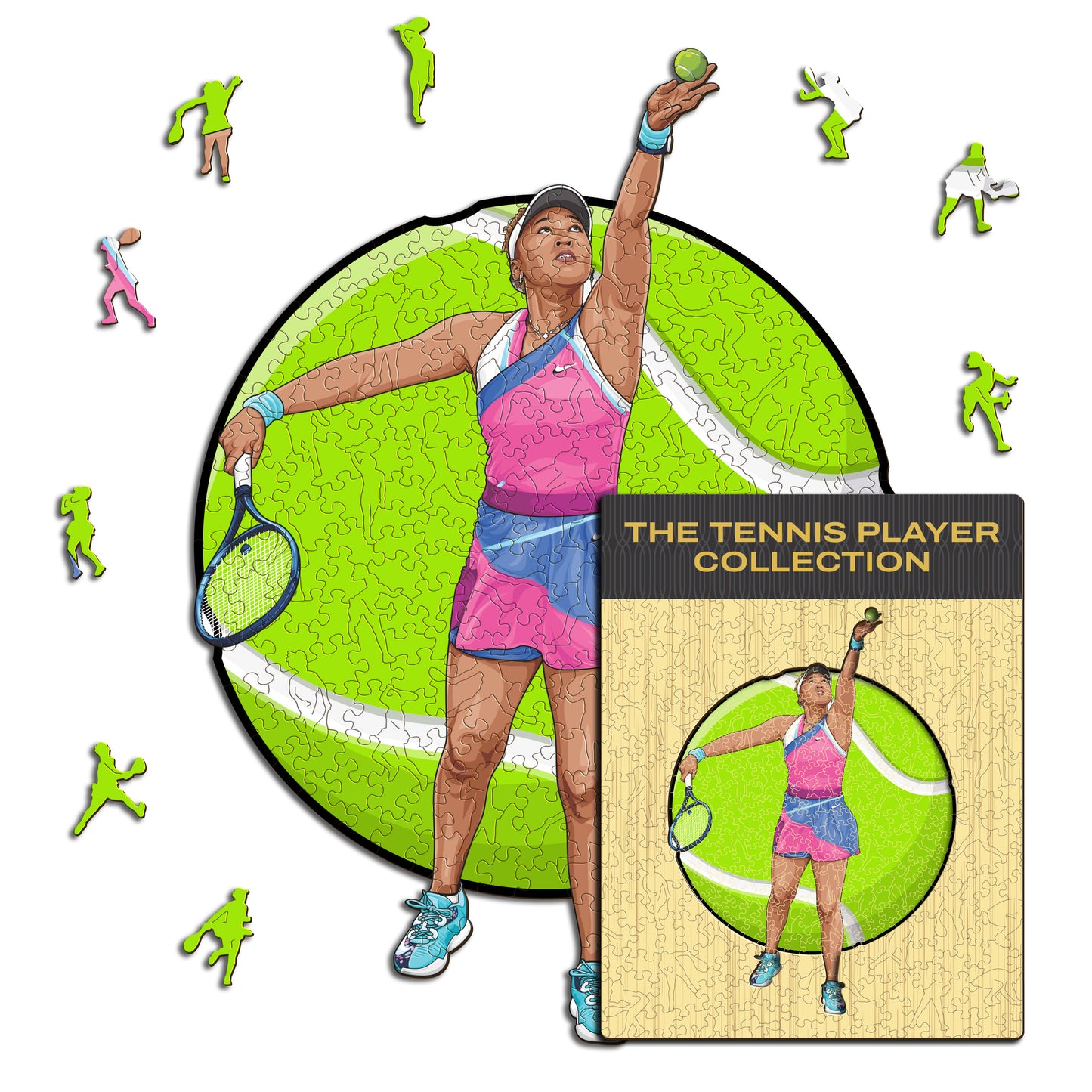 Naomi Osaka - Holzpuzzle