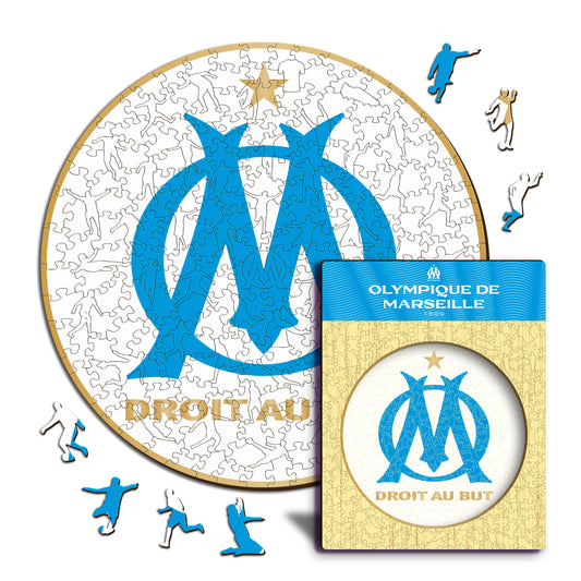 Olympique de Marseille® Logo - Holzpuzzle