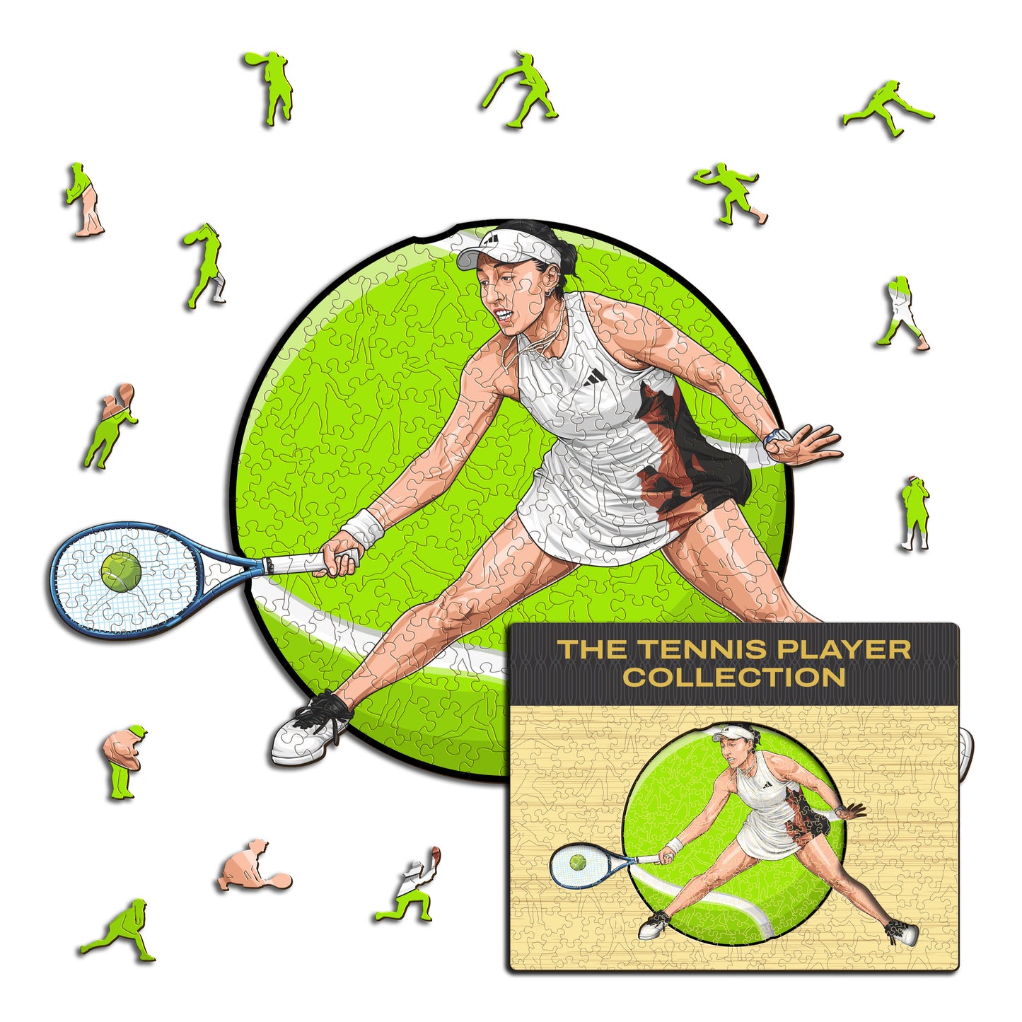 Jessica Pegula - Holzpuzzle