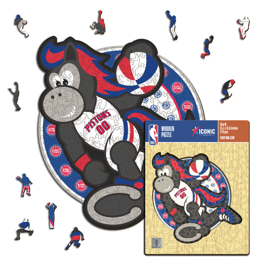 Detroit Pistons™ Maskottchen - Holzpuzzles