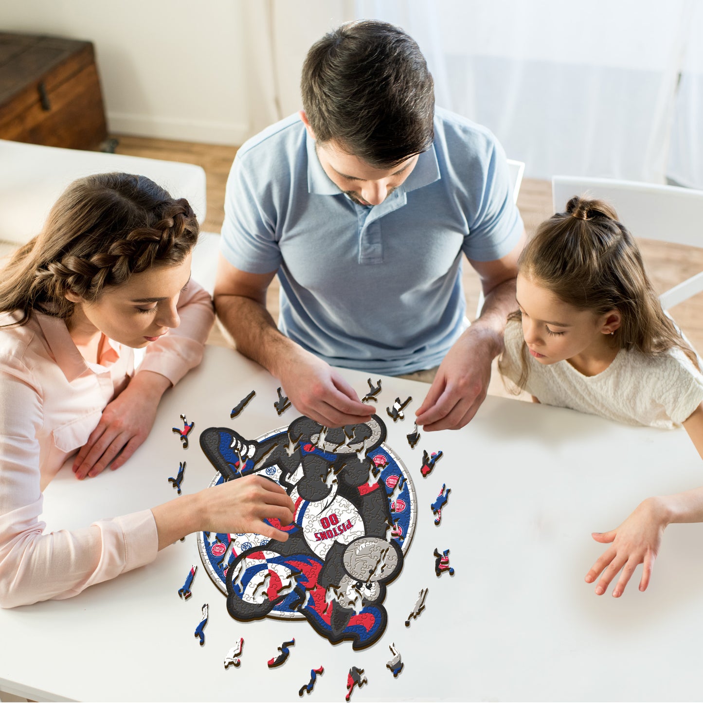 Detroit Pistons™ Maskottchen - Holzpuzzles