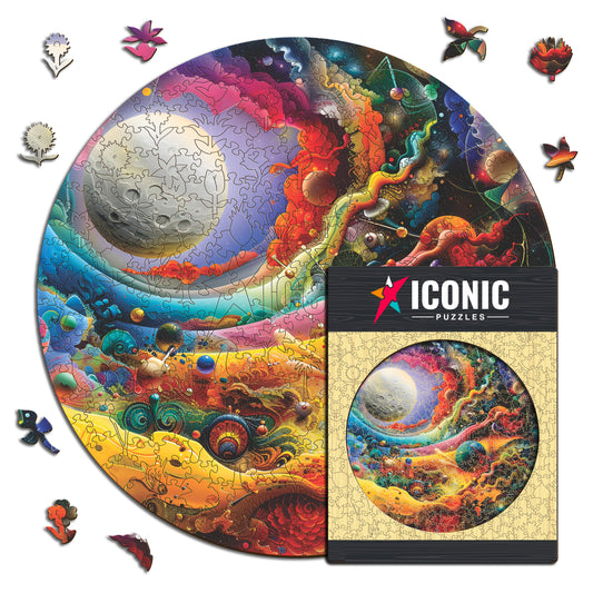 Mächtiger Mond - Holzpuzzle