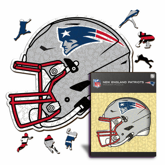 New England Patriots™ Helm - Holzpuzzle