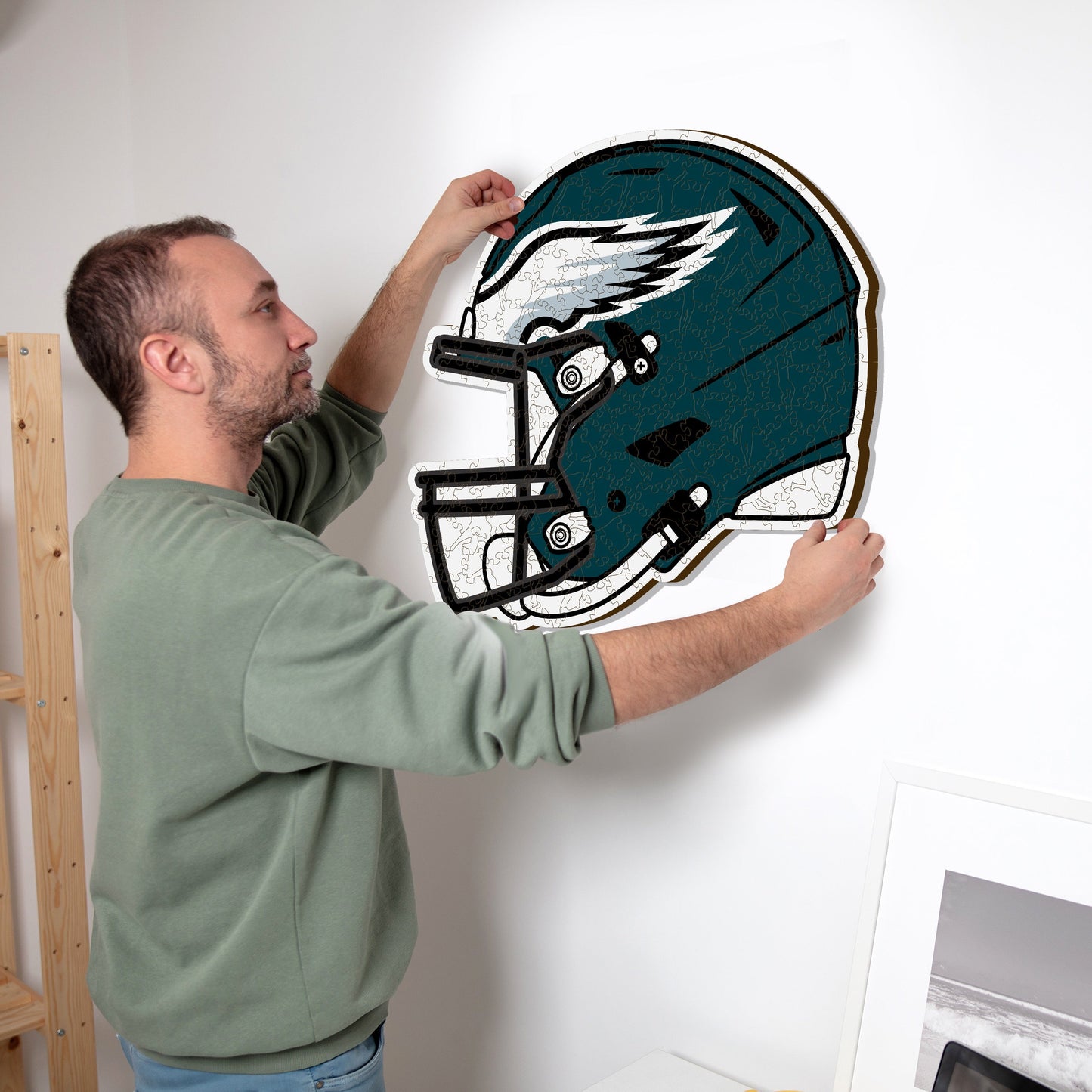 Philadelphia Eagles™ Helm - Holzpuzzle