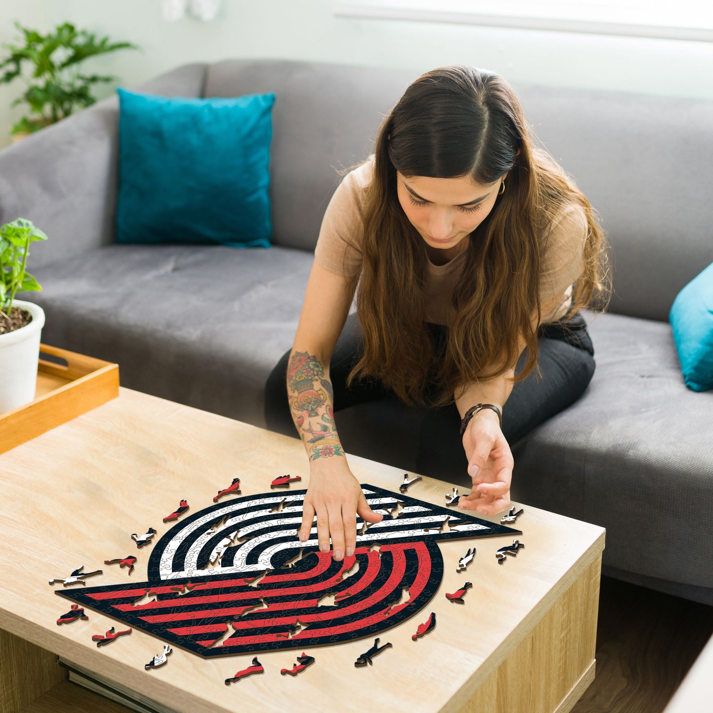 Portland Trail Blazers™ Logo - Holzpuzzle