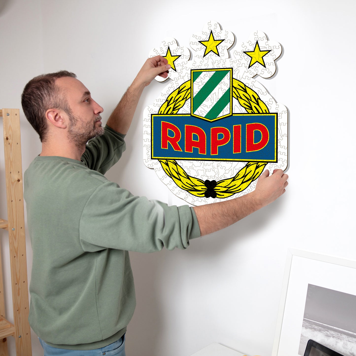 SK Rapid Wien® Logo - Holzpuzzle