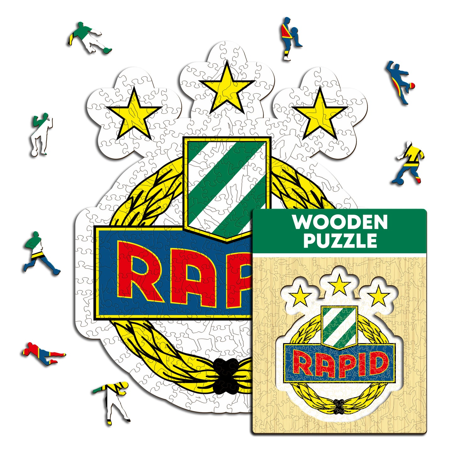 SK Rapid Wien® Logo - Holzpuzzle