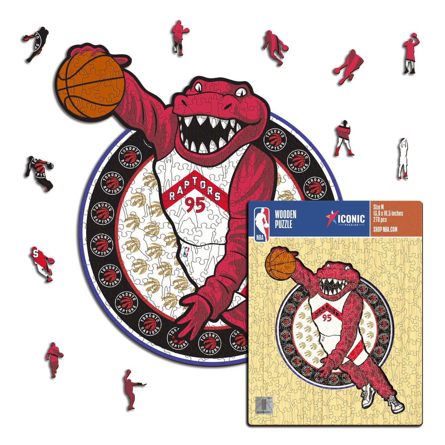 Toronto Raptors™ Maskottchen - Holzpuzzle