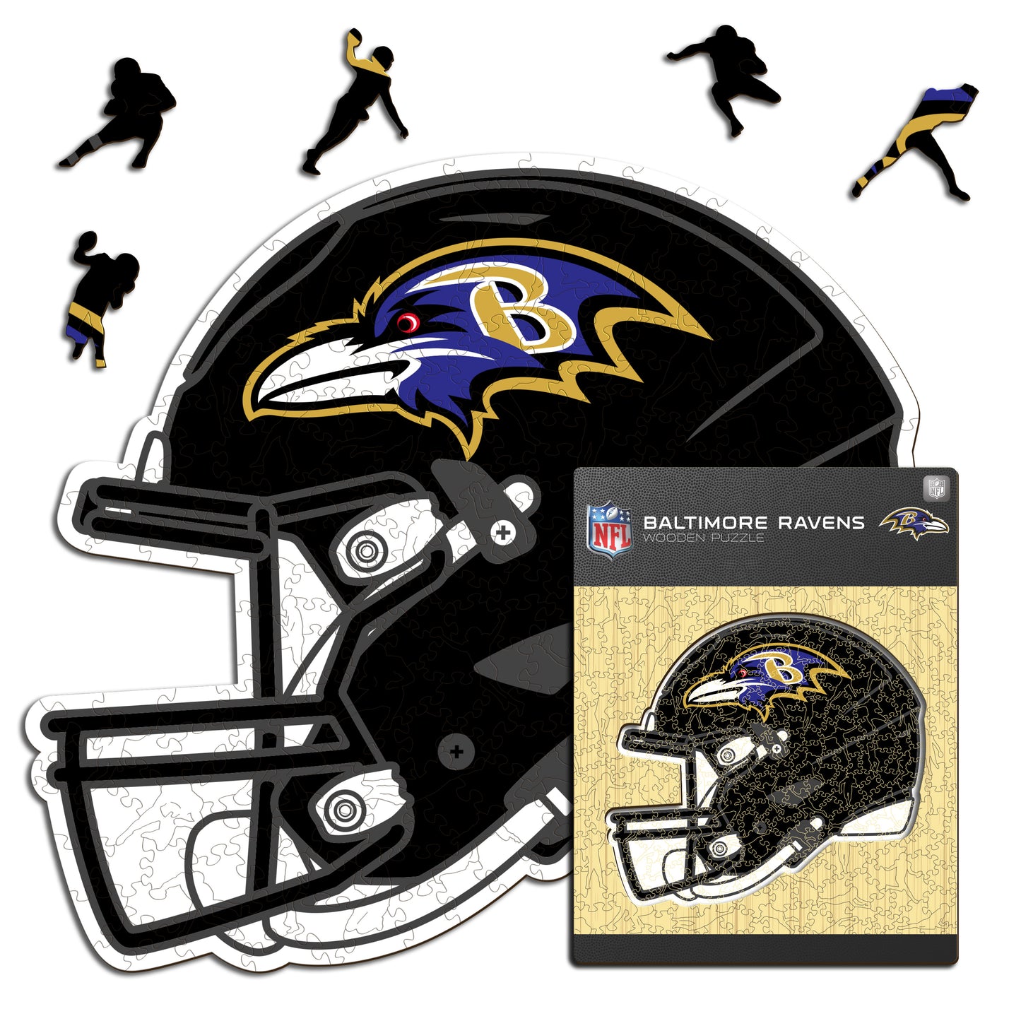 Baltimore Ravens™ Helm - Holzpuzzle