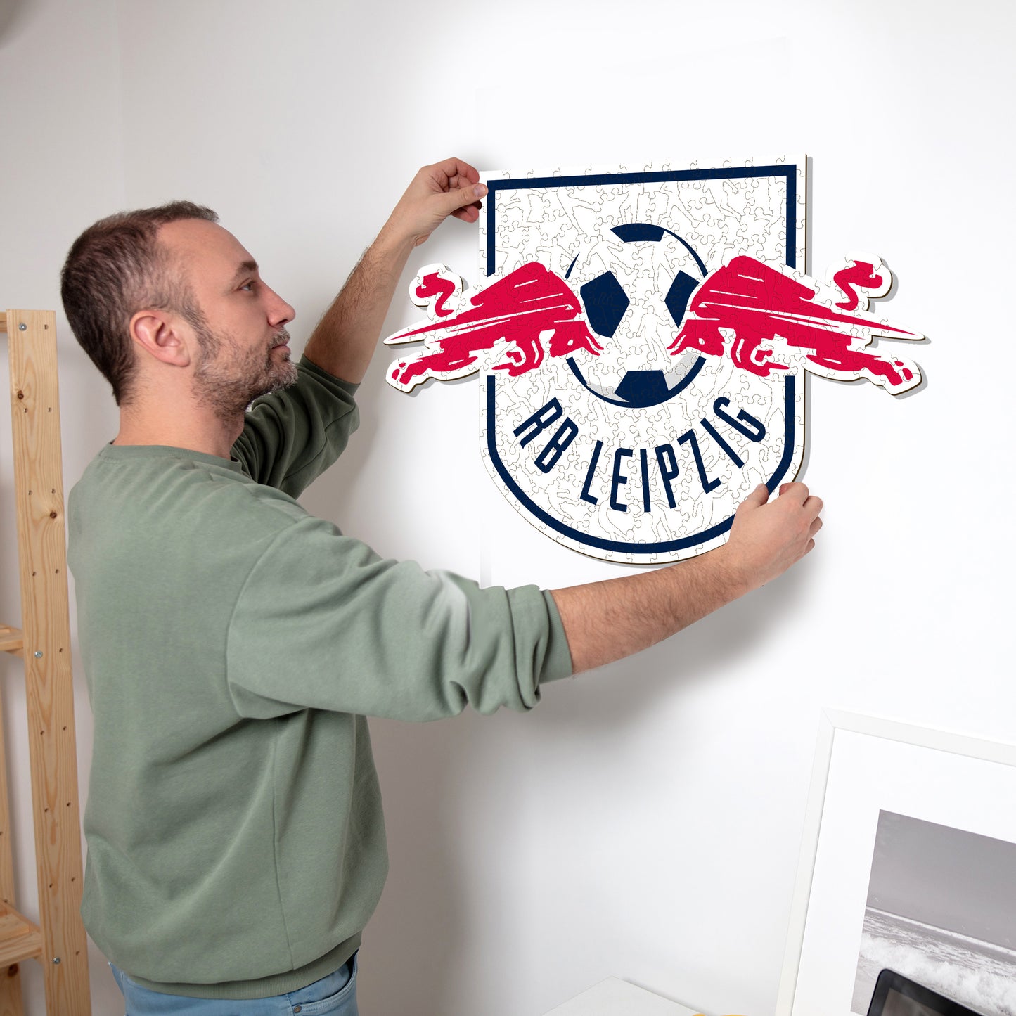 RB Leipzig® Logo - Holzpuzzle