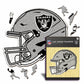 Las Vegas Raiders™ Helm - Holzpuzzle
