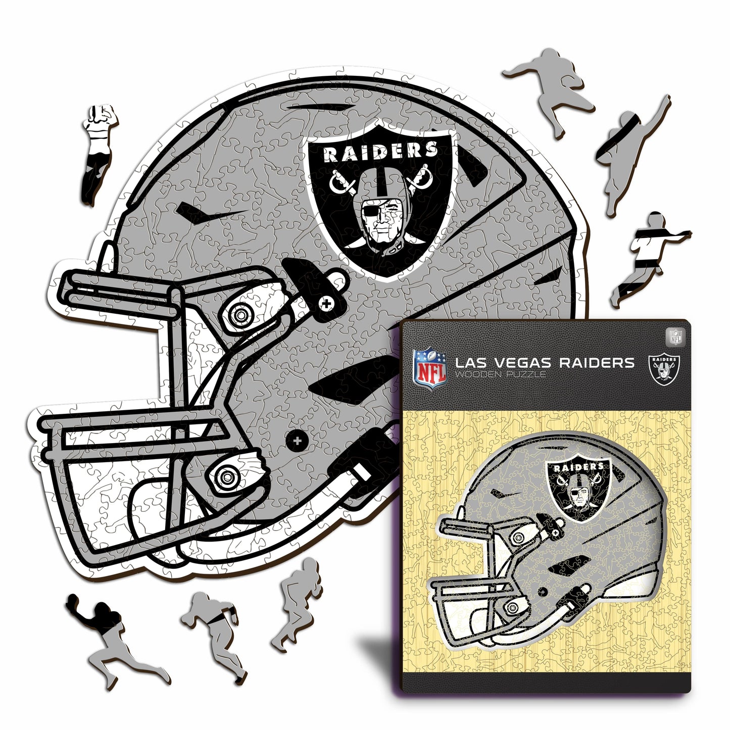 Las Vegas Raiders™ Helm - Holzpuzzle