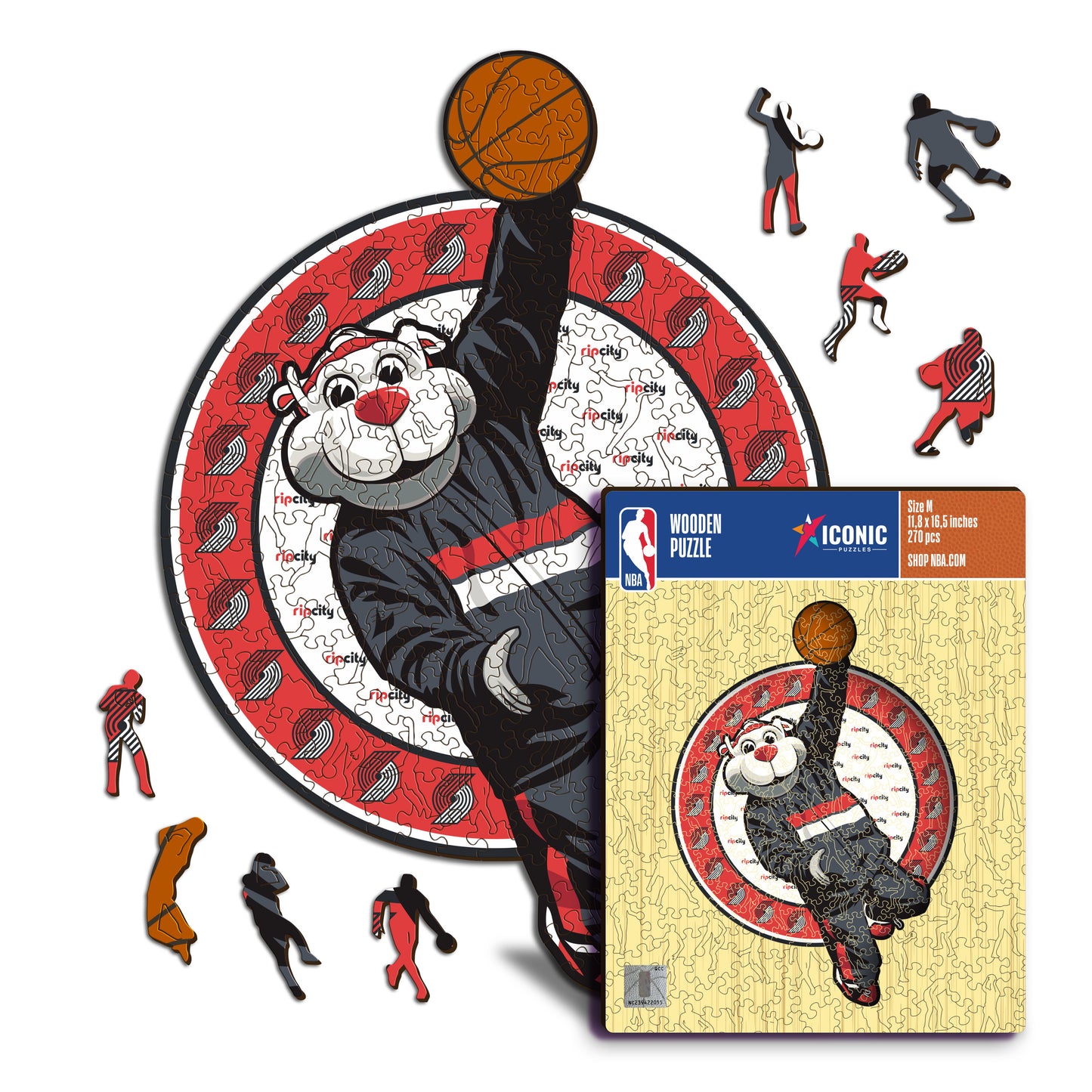 Portland Trail Blazers™ Maskottchen - Holzpuzzle