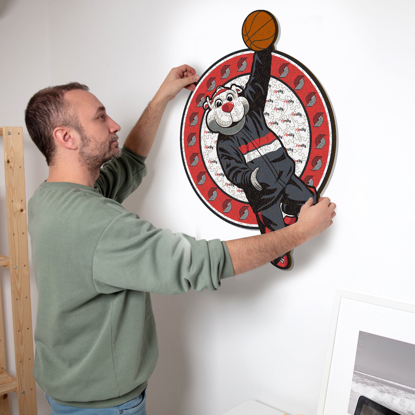 Portland Trail Blazers™ Maskottchen - Holzpuzzle