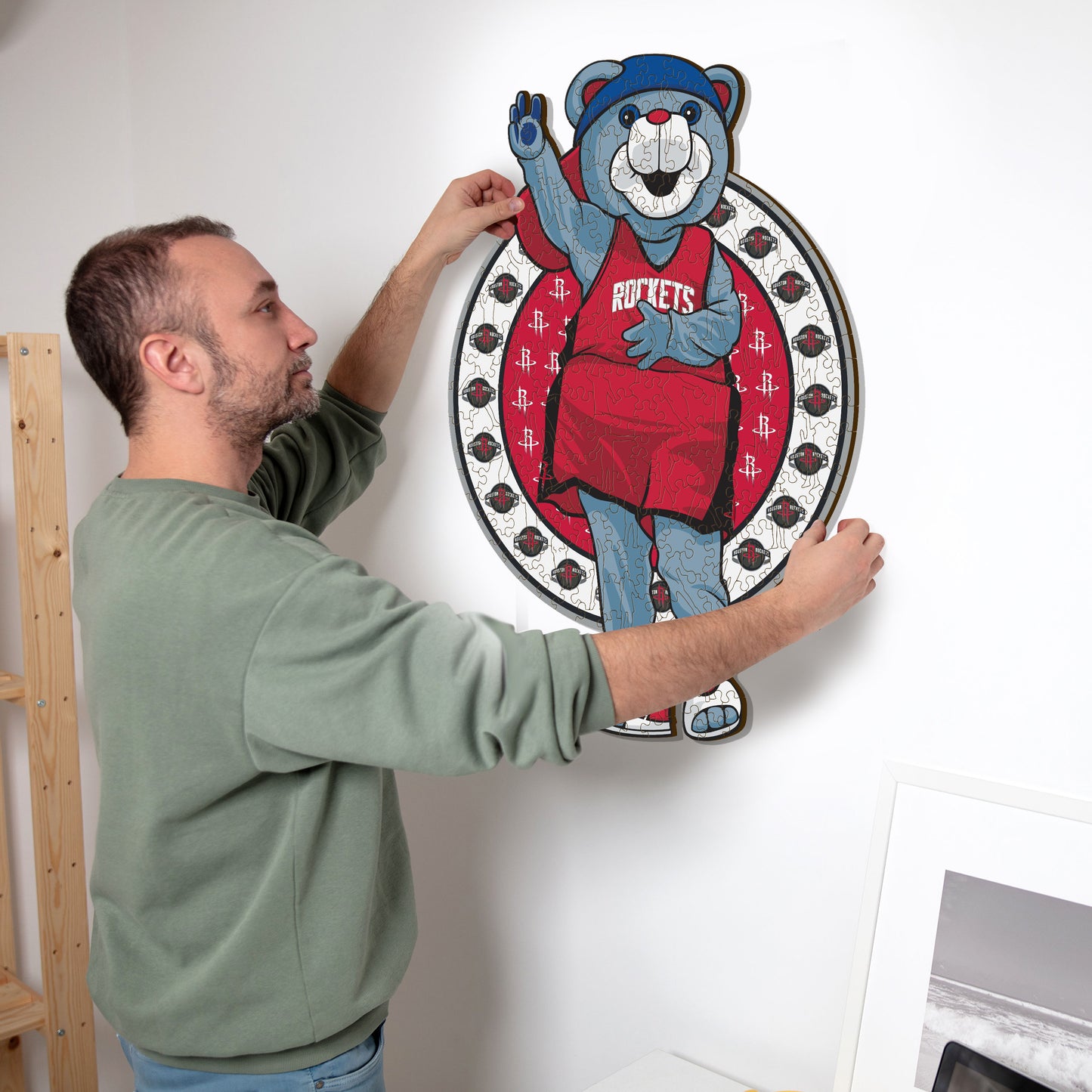 Houston Rockets™ Maskottchen - Holzpuzzle