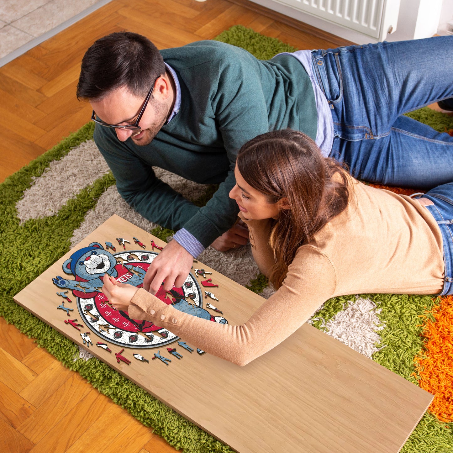 Houston Rockets™ Maskottchen - Holzpuzzle