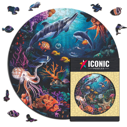 Meerestiere - Holzpuzzle