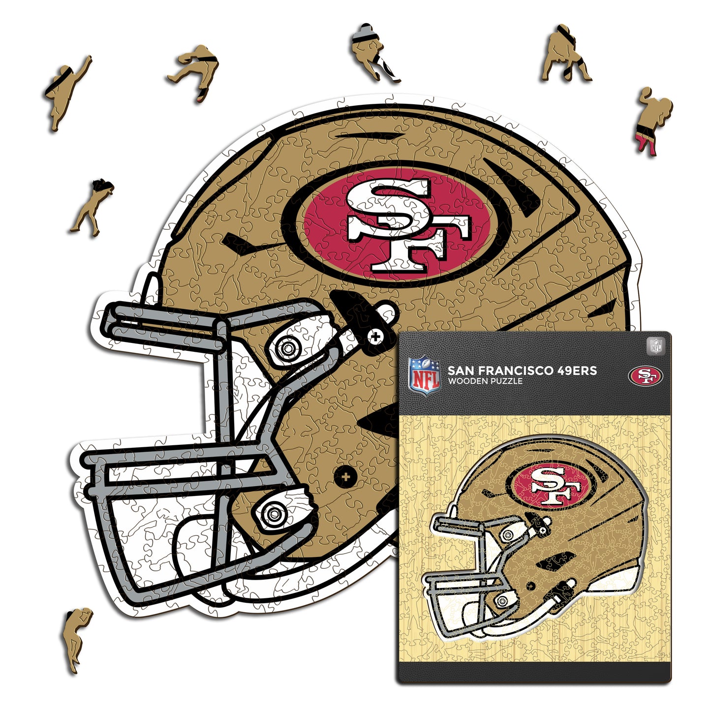 San Francisco 49ers™ Helm - Holzpuzzle