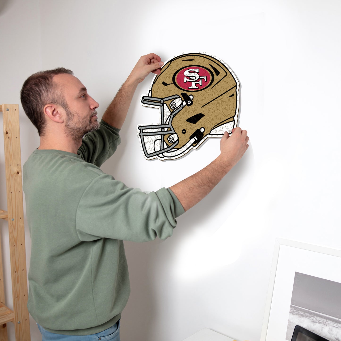 San Francisco 49ers™ Helm - Holzpuzzle