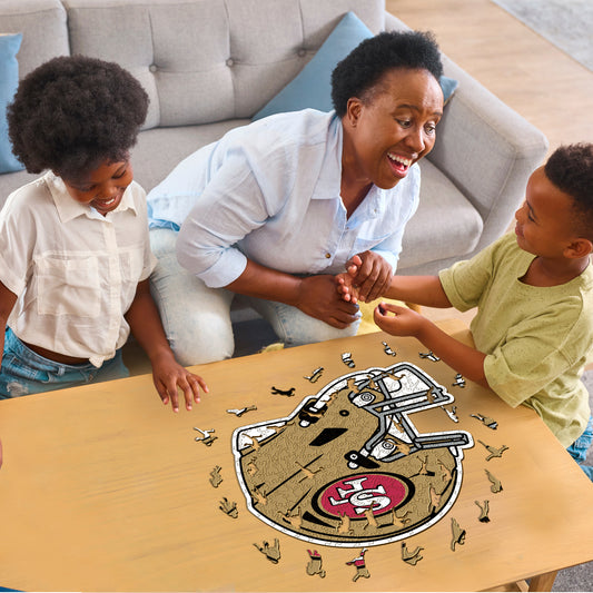 San Francisco 49ers™ Helm - Holzpuzzle