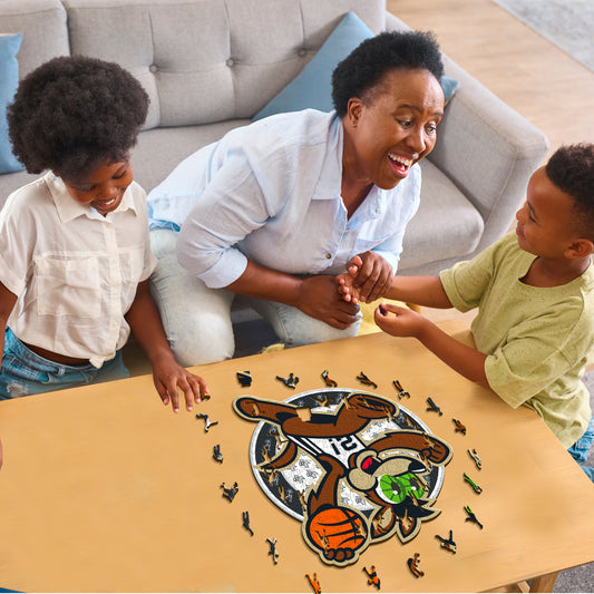 San Antonio Spurs™ Maskottchen - Holzpuzzle