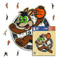 San Antonio Spurs™ Maskottchen - Holzpuzzle