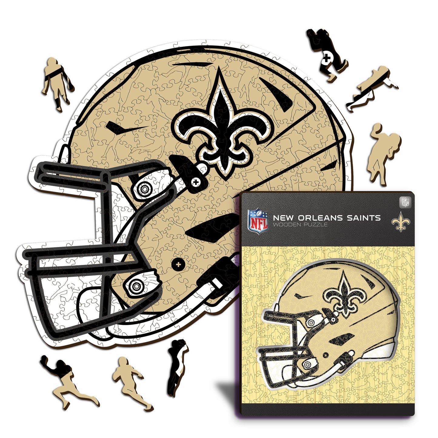 New Orleans Saints™ Helm - Holzpuzzle