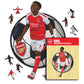 Bukayo Saka Holzpuzzle