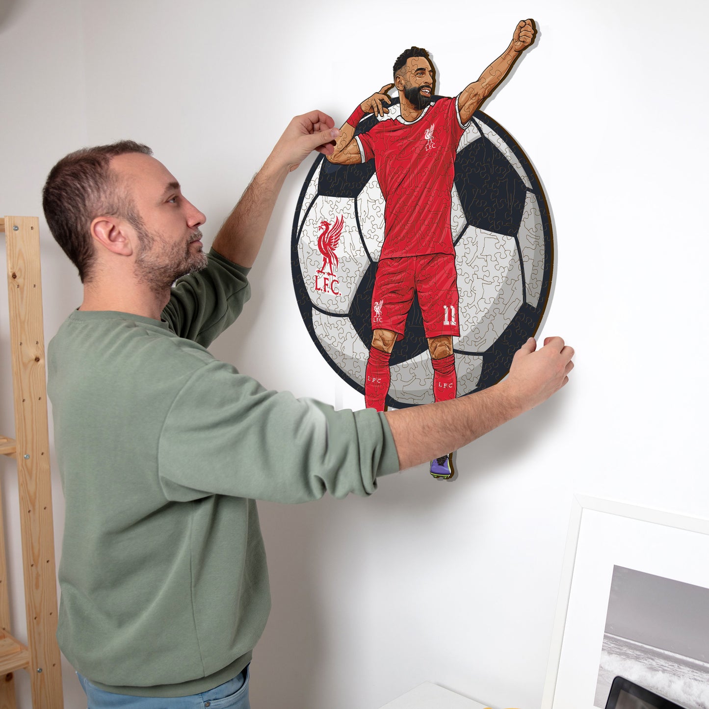 Mohamed Salah - Holzpuzzle