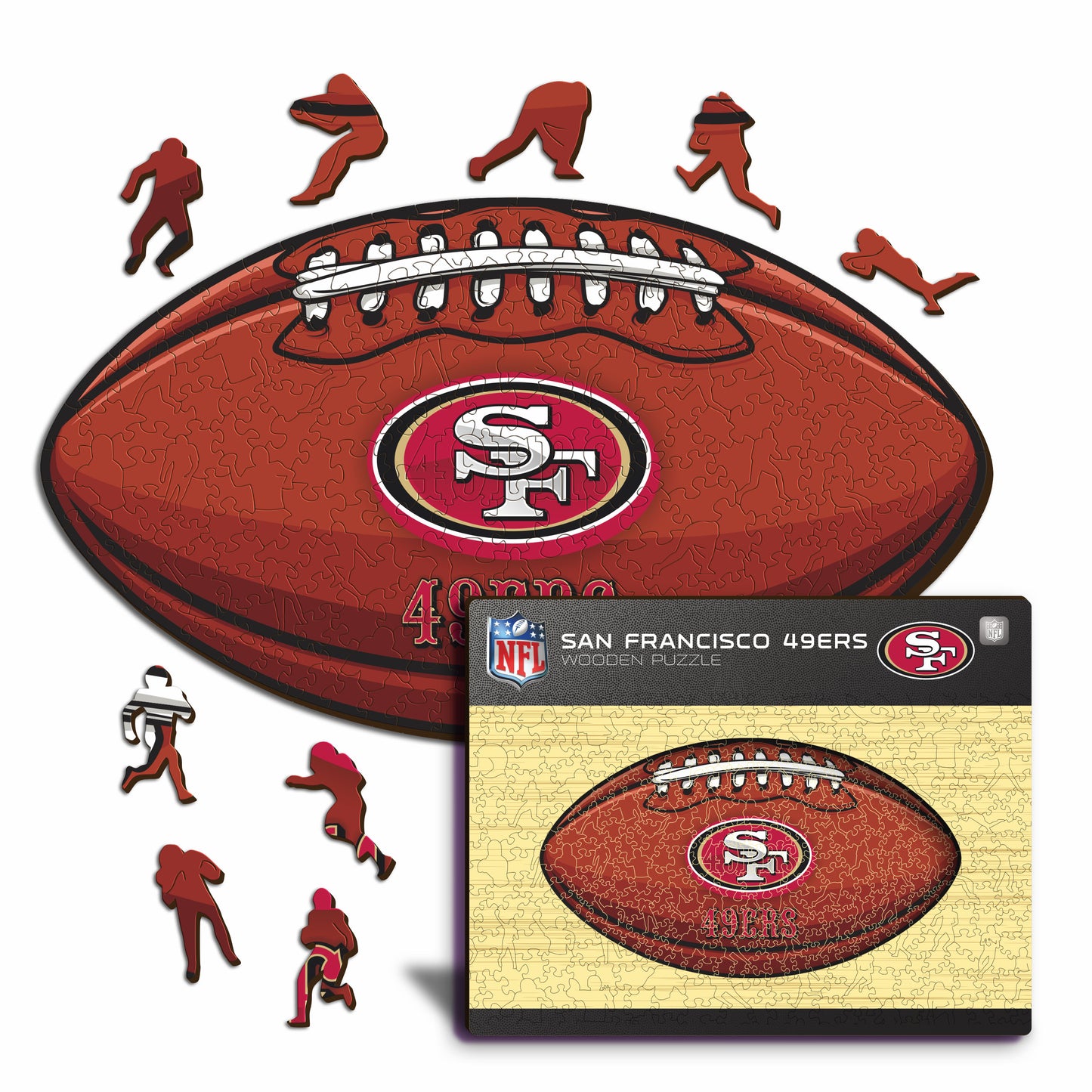 San Francisco 49ers™ Football - Holzpuzzle