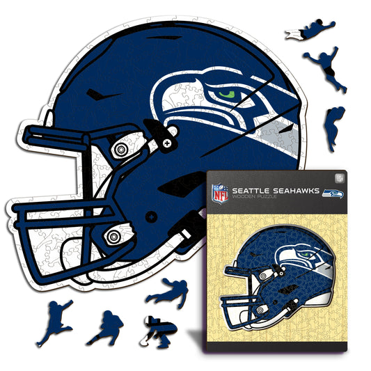 Seattle Seahawks™ Helm - Holzpuzzle