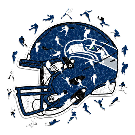 Seattle Seahawks™ Helm - Holzpuzzle