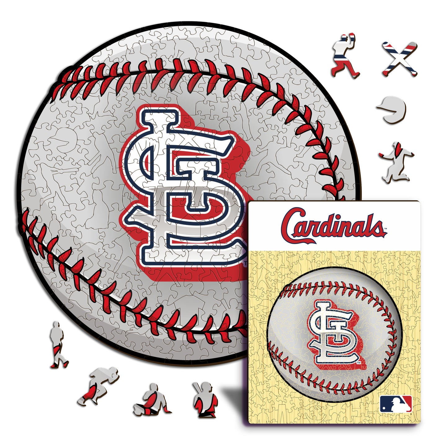 St. Louis Cardinals™ Baseball - Holzpuzzle