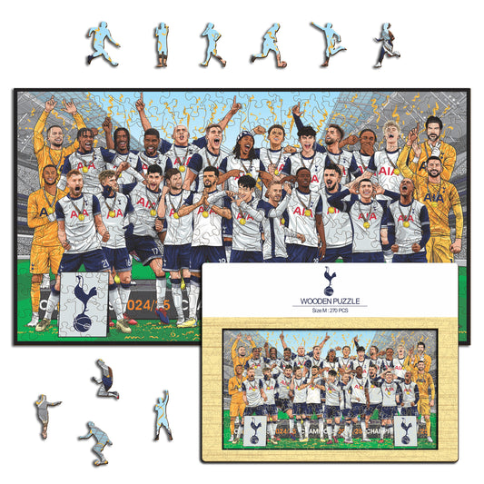 Tottenham Hotspur FC® 2024/25 Team Europa-League-Sieger – Holzpuzzle