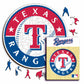 Texas Rangers™ Logo - Holzpuzzle