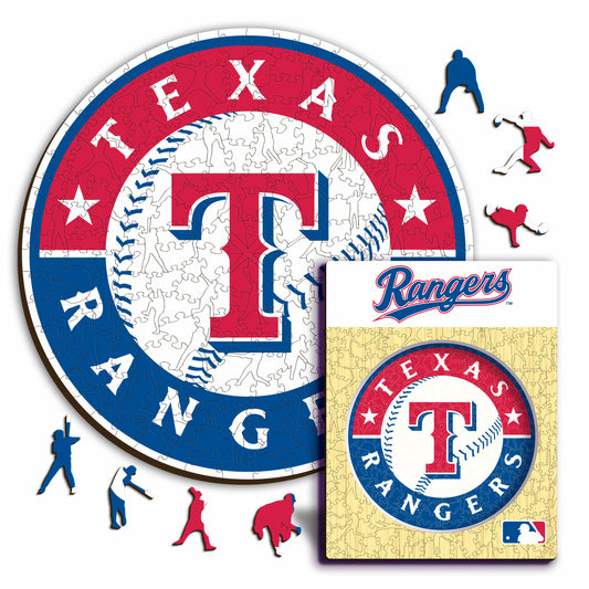 Texas Rangers™ Logo - Holzpuzzle