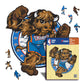 Oklahoma City Thunder™ Maskottchen - Holzpuzzle