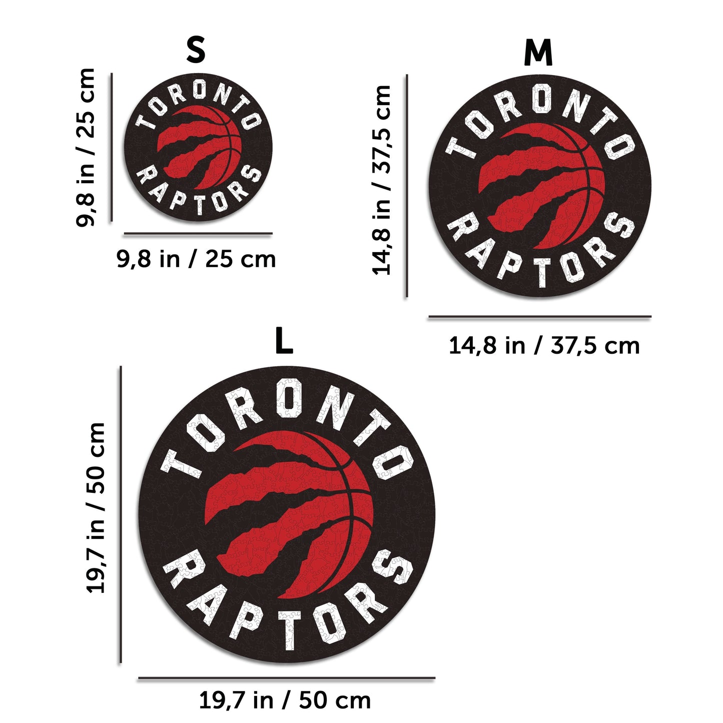 Toronto Raptors™ Logo - Holzpuzzle